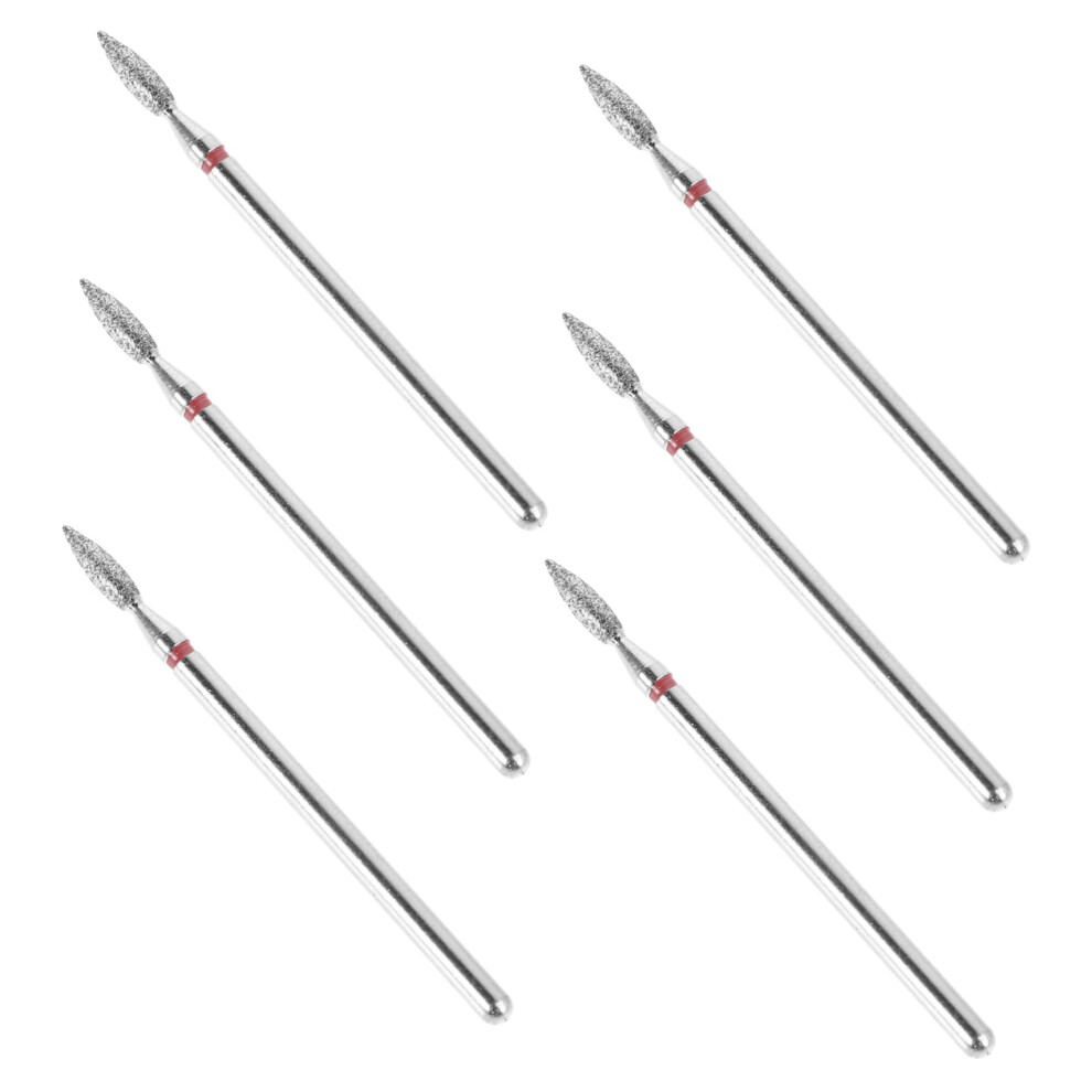 6Pcs Professional Nail Drill Bits for Precision Cuticle Removal Durable Steel for Salon and Home Use