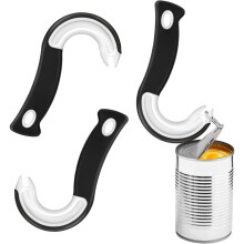 Kit ouvre-boîte à anneau, compatible lave-vaisselle et durable, poignée antidérapante pour une manipulation facile, convient aux boîtes de