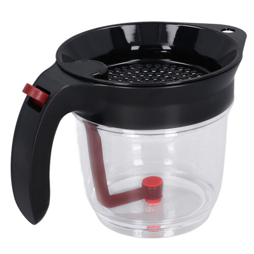 Fat Strainer for Kitchen Cooking, Grease Separator with Inbuilt Strainer for Effective Separation