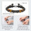 Βραχιόλια Tiger Eye για άνδρες, βραχιόλι με χάντρες Attract Prosperity, ρυθμιζόμενο σχέδιο με 5
