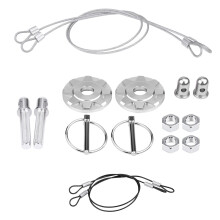 Versatile Fastening Solution, Aluminum Alloy Single Hole Clevis Pins For Wide Use In Machinery, Silver Tone With Anti-Oxidation, Universal Fitment