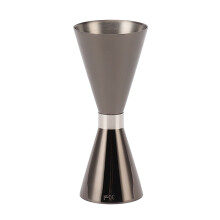 Cocktail Measuring Jigger, Fine Workmanship, Slim Measuring Cup With Gold-Plated Accents, Stainless Steel Double Ended Jigger For Cocktails,