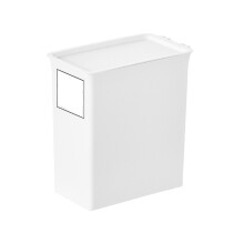Organized Laundry Haven, Modern Open Top Garbage Waste Bin With Moisture Proof Technology For Sorted Storage And Easy Cleaning In Laundry Rooms