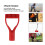 Shovel D Grip Handle For Digging Raking Tool, Universal Design Easy To Use, 32Mm Inner Diameter Red Plastic Replacement Handle With Excellent Design 4