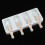Καλούπια παγωτού σιλικόνης Cake Pop Mold4Cavities, αντικολλητικά οβάλ καλούπια παγωτού με 6