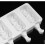 Καλούπια παγωτού σιλικόνης Cake Pop Mold4Cavities, αντικολλητικά οβάλ καλούπια παγωτού με 8