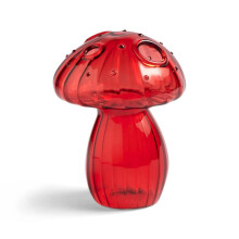 Glass Bud Vase Mushroom Shape Clear Aromatherapy Bottle for Home Decor and Gifts 12x9cm