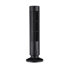 Natural Wind Simulation Fan, Bladeless Cooling Fan With Strong Wind And Space-Saving Design For Portable Conditioning In Office Or Home (Black)