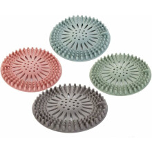 Shower Drain Hair Catcher, Food-grade Silicone Bathtub Hair Stopper, Effective Hair Catching for Bathroom Tub Shower and Sink, Universal Size, 4