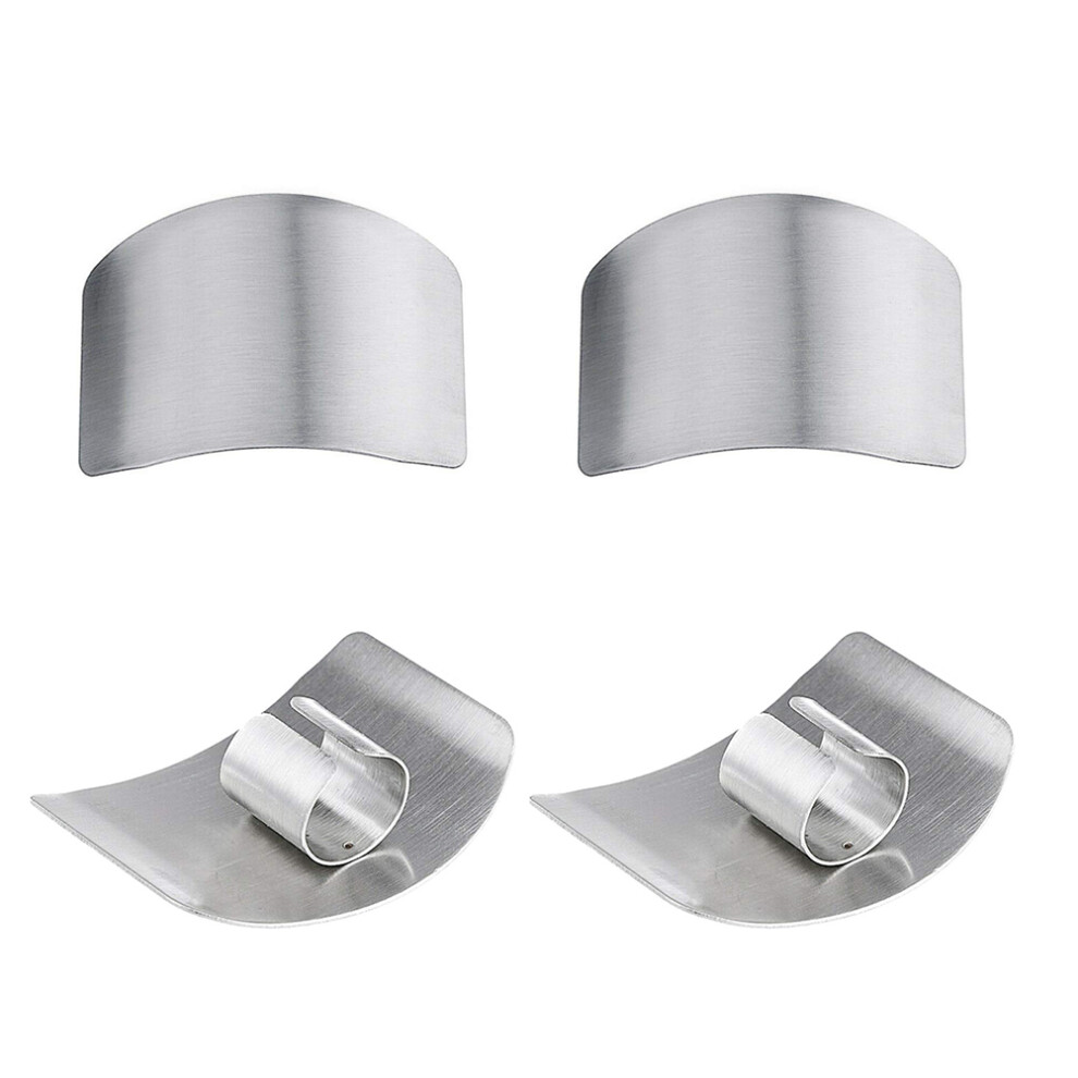 Finger Guards For Cutting Protection, Stainless Steel Kitchen Tool To Avoid Hurting While Slicing And Dicing, Multipurpose Anti-corrosion Protectors,
