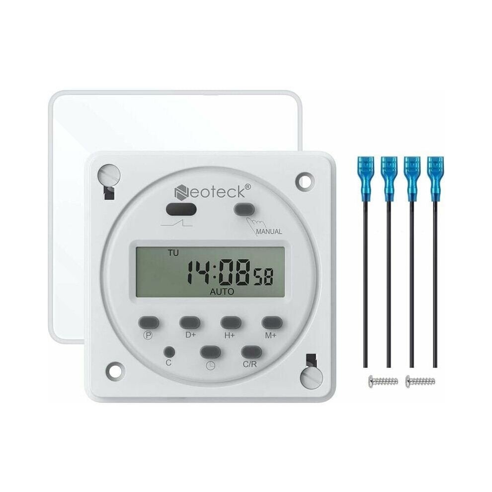 Lcd Display Digital Timer Switch, Weekly Programmable For Advertising Lights And Water Heaters, 1 Minute To 168 Hours Time Range 9173940972810