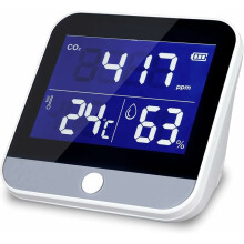 Data Logger Co2 Detector, Touch Screen Air Quality Monitor For Studio Bedroom, Ndir Sensors With Real-Time Data Monitoring (Versatile Use)