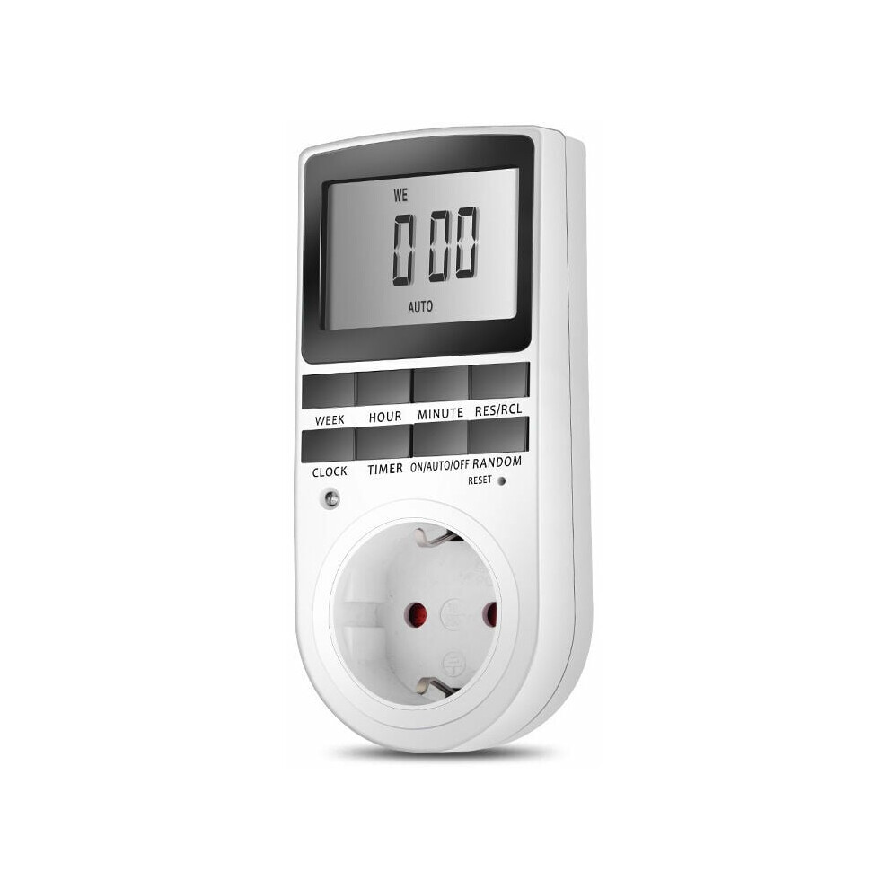Digital Programmable Outlet Timer For Household Appliances, Energy Efficient With Automatic Control Up To 2900W 9433291298220
