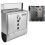 Locking Wall Mount Mailbox, Stainless Steel Mailboxes with Secure Key Lock and Newspaper Compartment, Wall Mounted Waterproof Mail Box with 3