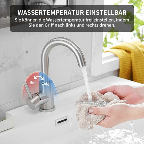 Βρύση νεροχύτη Wet Bar για οικιακούς δημόσιους χώρους, κεραμική βαλβίδα Sedal χωρίς 1