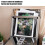 Locking Wall Mount Mailbox, Stainless Steel Mailboxes with Secure Key Lock and Newspaper Compartment, Wall Mounted Waterproof Mail Box with 5