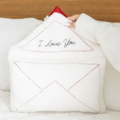 Love Letter Boucle Valentine's Day Cushion 1
