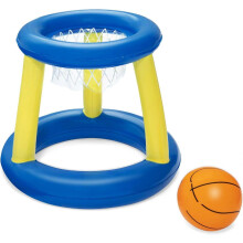 Inflatable Basketball Swimming Set, Floating Pool Game, Orange