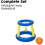 Inflatable Basketball Swimming Set, Floating Pool Game, Orange 5