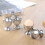 (Silver) Egg Cups Set Stainless Steel Soft Boiled Egg Cups Holder Stand Egg Cup Tray Include 4 Eggs Kitchen 5