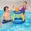 Inflatable Basketball Swimming Set, Floating Pool Game, Orange 2