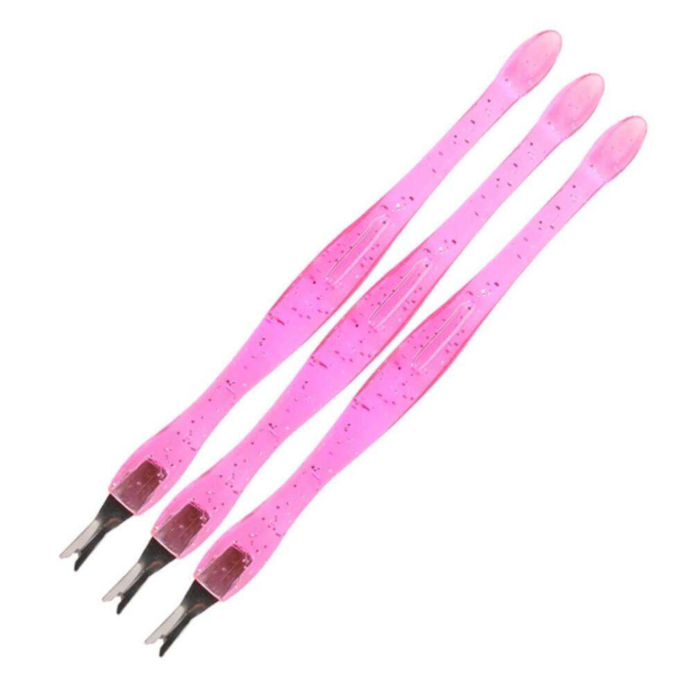 Pink Cuticle Trimmer And Pusher Set, Dualend Stainless Steel Nail Care Tools For Salon Or Home Use