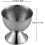 (Silver) Egg Cups Set Stainless Steel Soft Boiled Egg Cups Holder Stand Egg Cup Tray Include 4 Eggs Kitchen 4