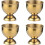 (Gold) Egg Cups Set Stainless Steel Soft Boiled Egg Cups Holder Stand Egg Cup Tray Include 4 Eggs Kitchen 1