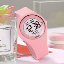 Kinder-Digitaluhr, 50 m wasserdicht, 170 mAh, 41 mm Zifferblatt, rosé
