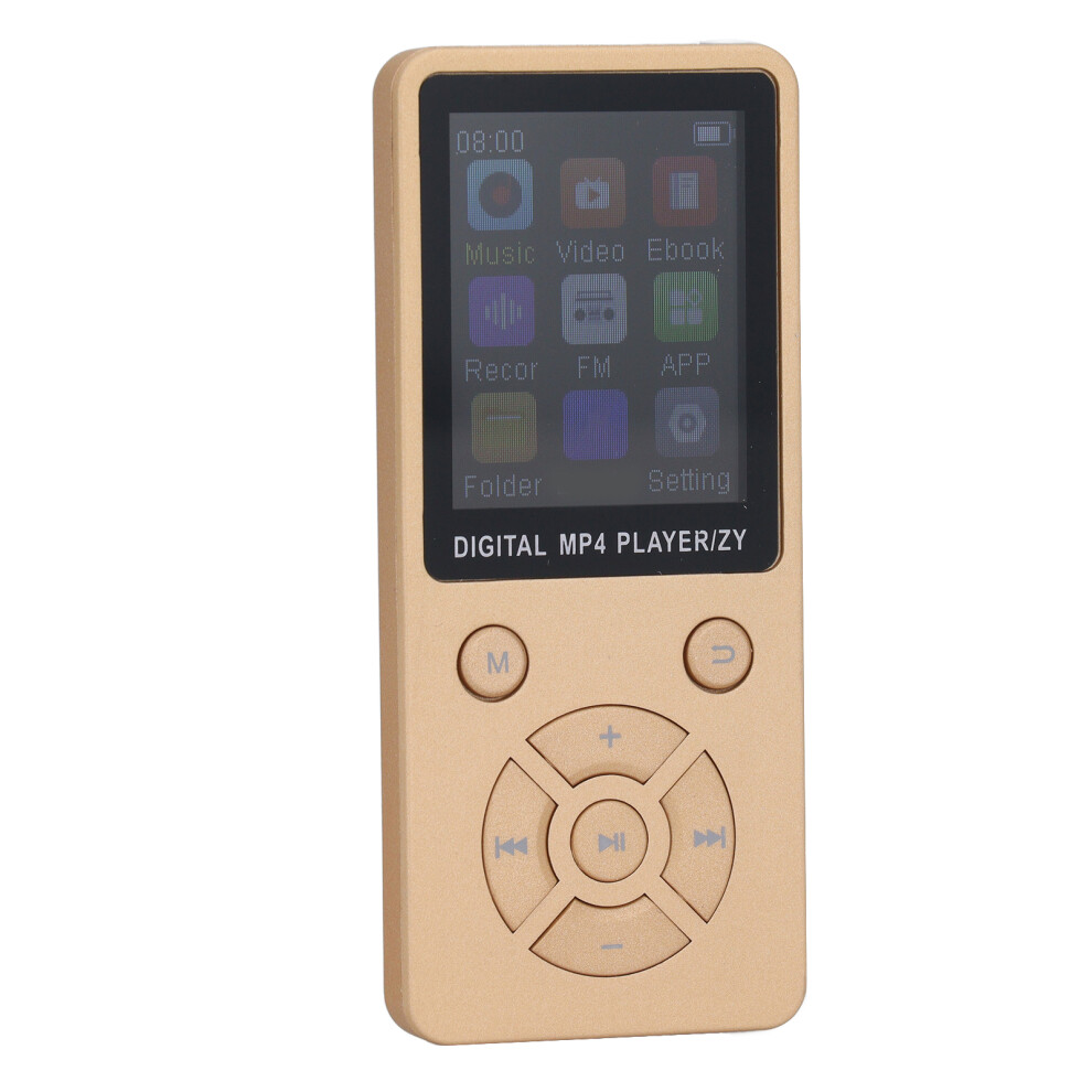 64Gb Mp3 Mp4 Player With Bluetooth 5.0 1.8 Inch Screen Fm Radio & E Book Gold 5051381117622
