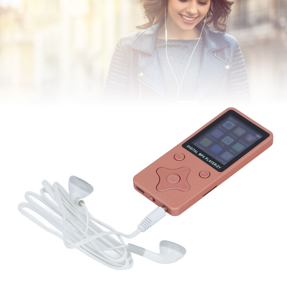 32Gb Bluetooth Mp3 Mp4 Player With 1.8" Screen, Rose Gold 9381381117756