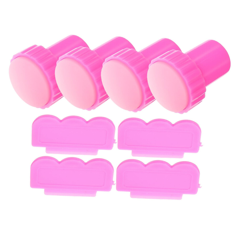 Nail Art Stamper Kit with Scrapers for Precise Pattern Transfer and Versatile French Manicure Designs