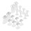 Toe Separators 2 Sets Soft Silicone Spacers for Pedicures Smudge Nail Drying Reusable 1