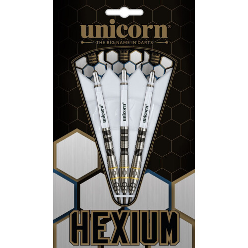 Unicorn (24g) Unicorn Hexium Steel Tip Darts Precision Barrels 2