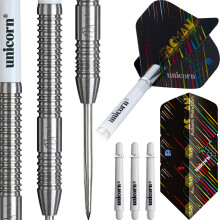 Unicorn Adam Paxton Contender Steel Tip Darts 90% Tungsten Rear Grip Design