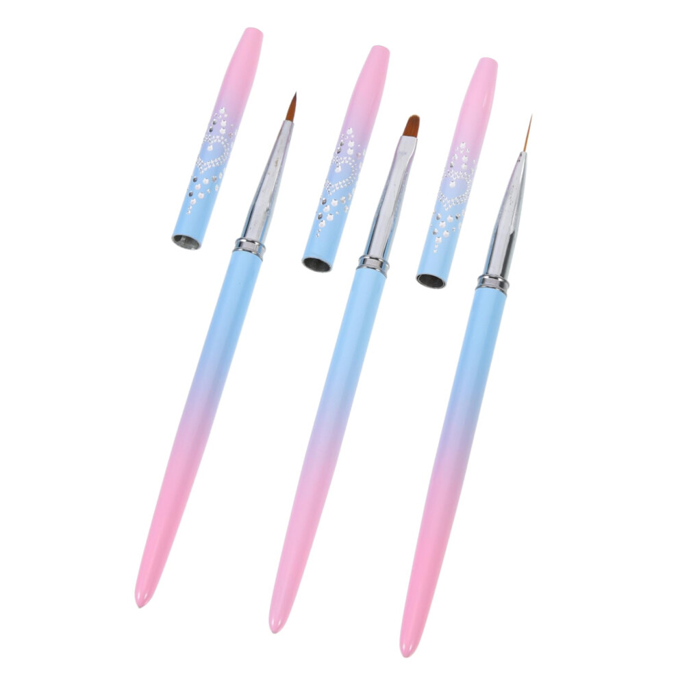Professional Nail Art Brush Set with Fine Detail Tips and Thin Pens for Salon and DIY Manicures