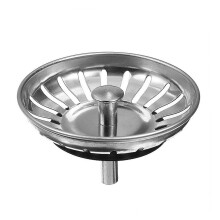 Stainless Steel Kitchen Sink Strainer Stopper with AntiClogging Shield and Rust Drain Filter