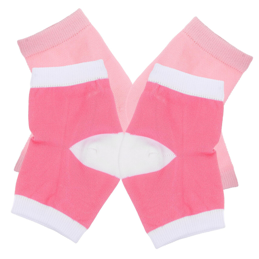Moisturizing Gel Heel Socks with Breathable Fabric for Cracked Heels and Dry Feet, 2 Pairs