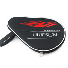 Table Tennis Racket Case with Oxford Cloth and Sponge Lining for Single Paddle and 3 Balls, Black 30x20cm
