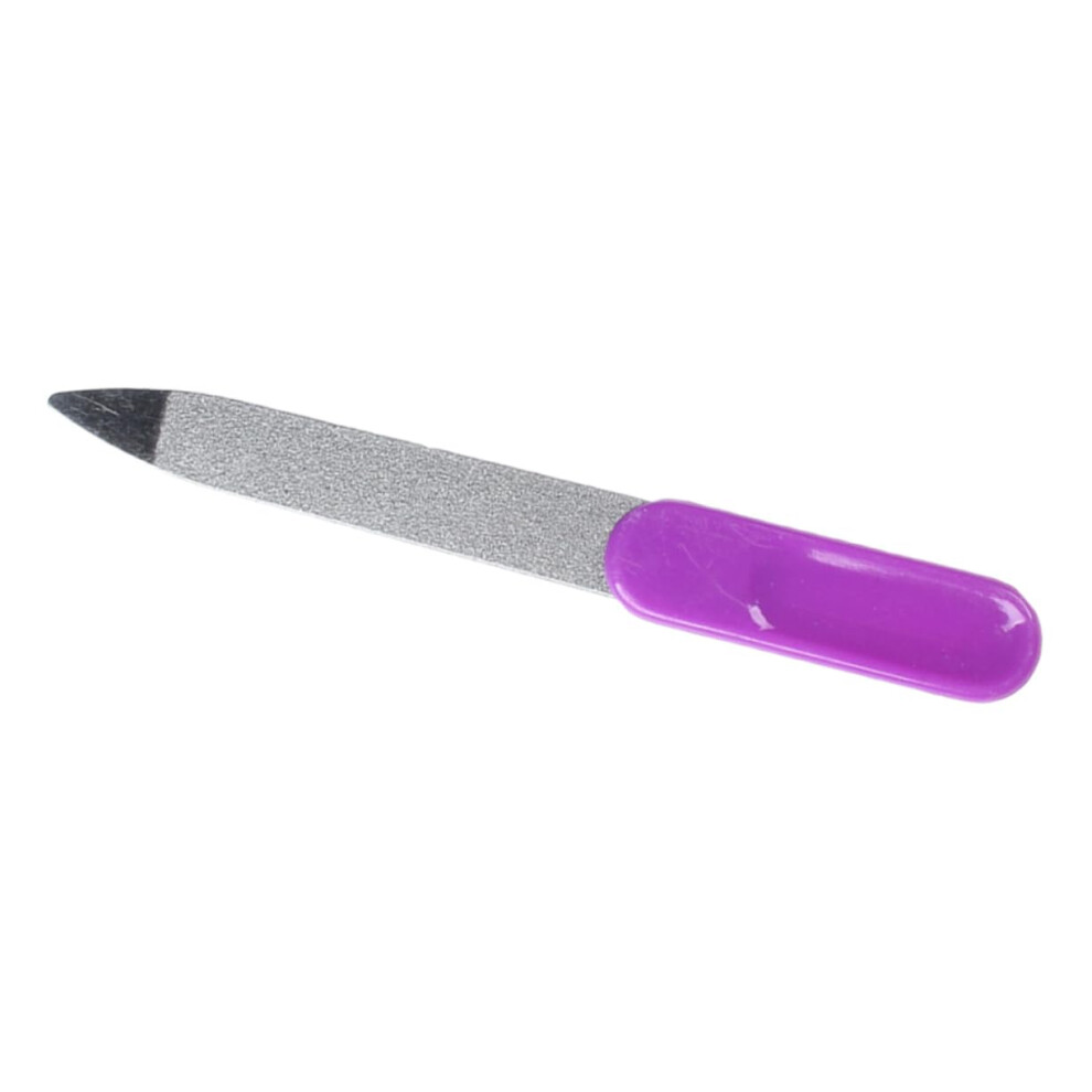 Professional Stainless Steel Nail File Set 2pcs Metal Files for Precise Shaping and Salon Manicure