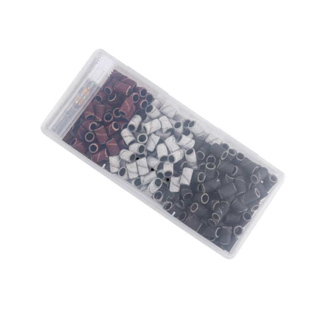 Nail Drill Bits and Sanding Bands Set with Safe Rounded Edges for Professional Manicure Pedicure