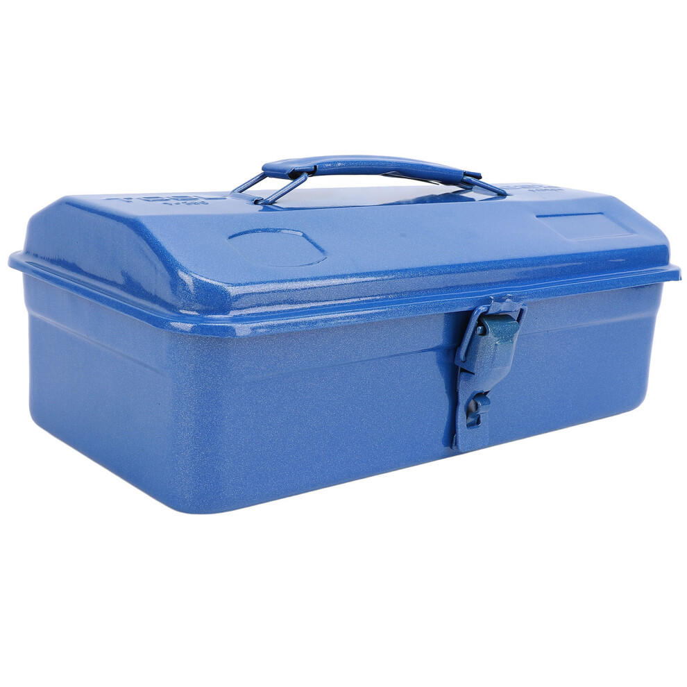 Metal Toolbox 280 Capacity Portable Organizer For Garage Workshop Car Job Site Blue 7891381120233