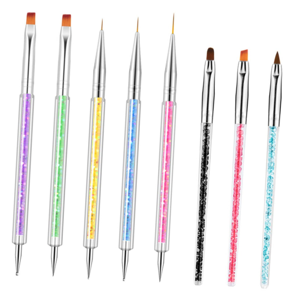 Professional Nail Art Tools Set with DualEnded Nail Dotting Pens for Precise DIY Manicure