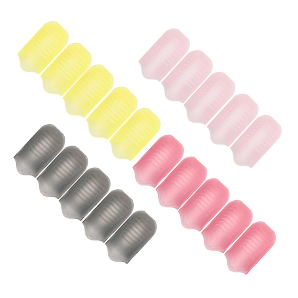 Gel Nail Polish Remover Clips 20pcs Adjustable Reusable Soak Off Caps Cherry Blossom