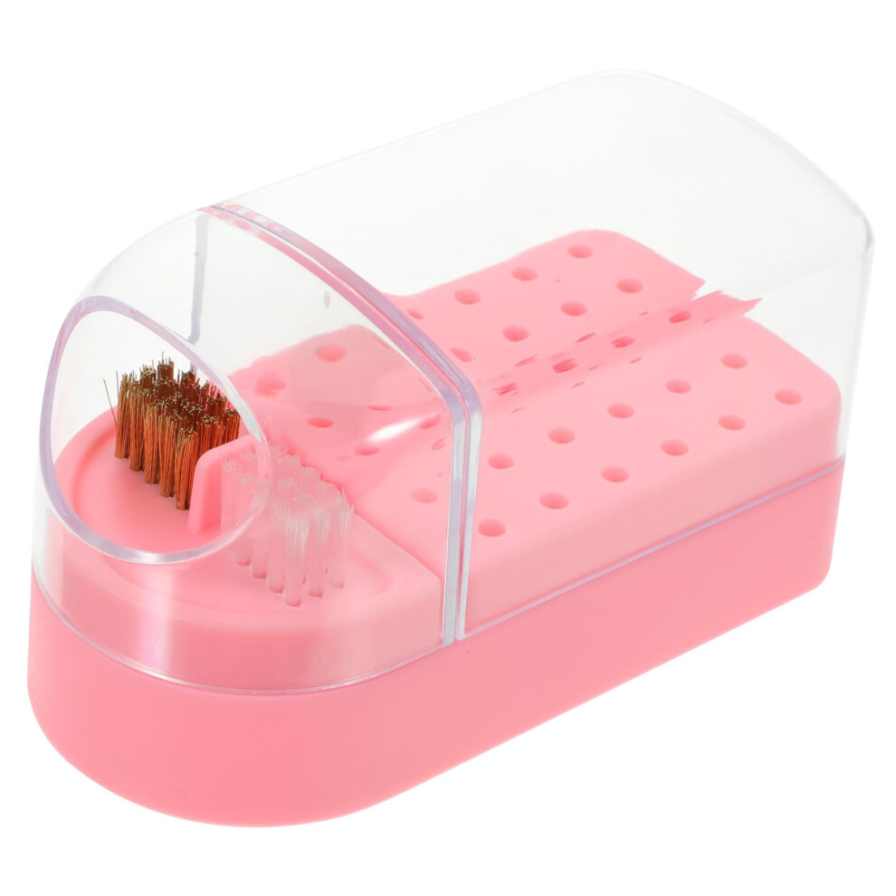 Nail Drill Bit Holder Storage Case with Slots for Secure Bit Storage and Neat Desktop Organization