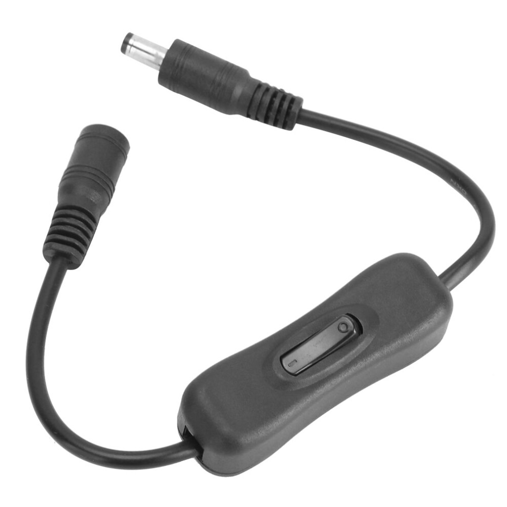 On Off Function At Your Fingertips, 4Pcs Dc Inline Switch Cable For Low Voltage Applications, Rocker Switch For Quick Control, Black With 9173940978263