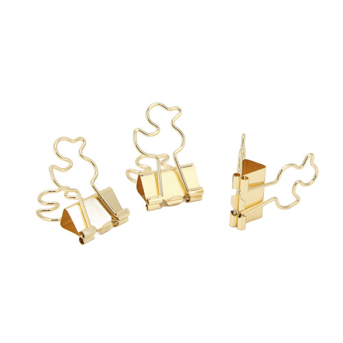 Binder Clips, Gold Tempered Steel Rust-Resistant Fold Back Document Holders For Office, Home Wide Application (20Pcs) 1