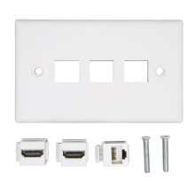 Schnappverschlüsse sichern Cat5e-Kabel, verdecktes Kabelmanagement ermöglicht einfache Installation, flaches Design gewährleistet komfortable
