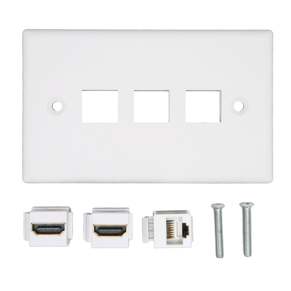 Snap-In Clips Secure Cat5e, Concealed Cable Management Supports Easy Installation, Low Profile Design Ensures Convenient Usage And Durable 9433291316344