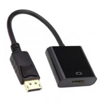 Adattatore video ad alta definizione, convertitore da DisplayPort maschio a HDMI femmina, design compatto ideale per la connettività di PC e laptop,